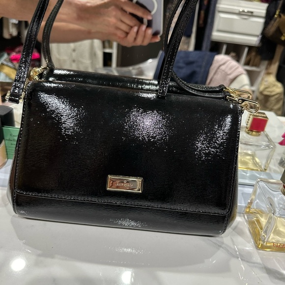 kate spade Handbags - Kate spade black patent leather crossbody purse